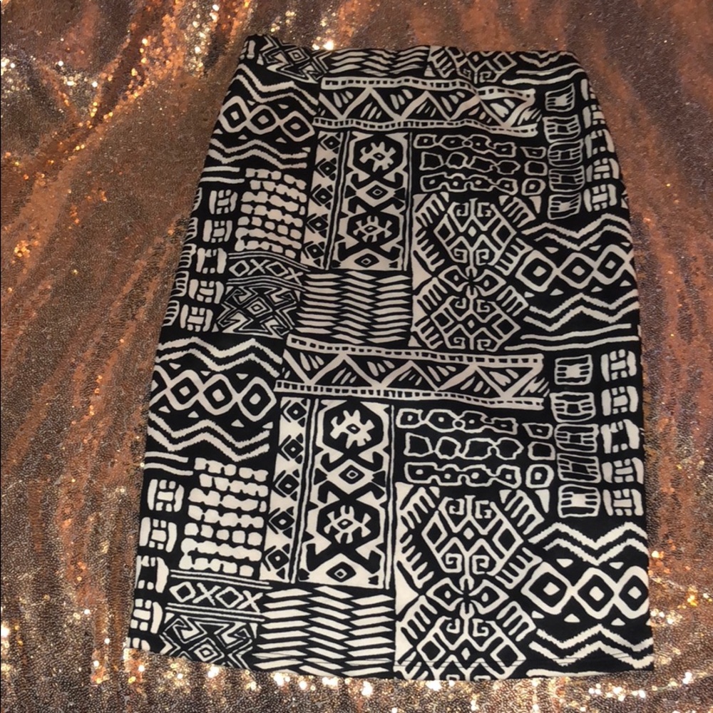 Tribal Print Bodycon Skirt